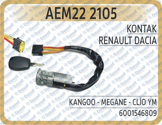 AEM 222105 Kontak Dacia - Renault- Kangoo - Magne - Clio Ym.